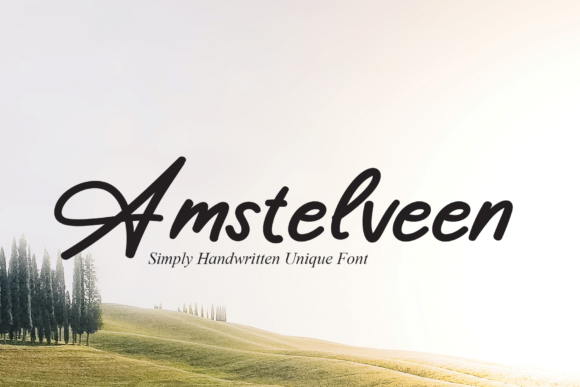 Amstelveen: The Handwritten Typeface for Modern Web Design