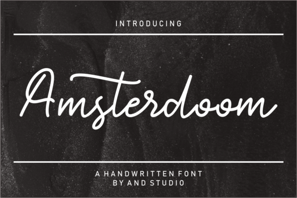 Amsterdoom Typeface Review: Elegant Script for Web Design