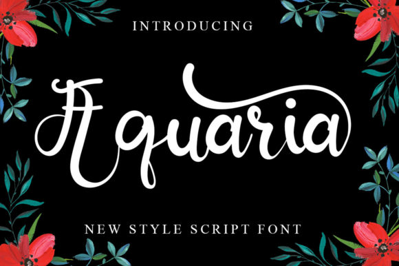 Aquaria: Elevating Digital Brand Identity with Elegant Script Typography