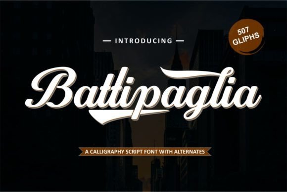 Battipaglia: A Script Font for Refined Editorial Design
