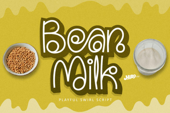 Bean Milk Typeface: Elevating Handmade Product Branding