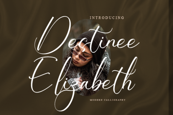Destinee Elizabeth: A Handwritten Typeface for Editorial Elegance