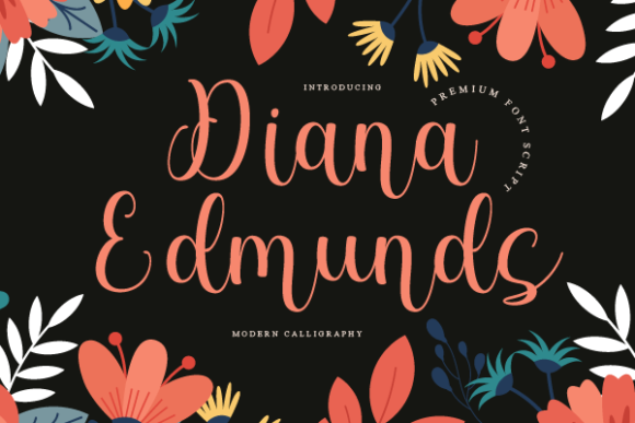 Diana Edmunds: A Handwritten Typeface for Elegant Web Design