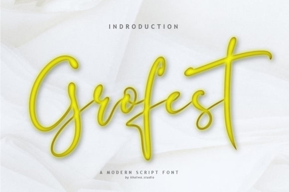 Grofest Typeface: A Relaxed Handwritten Style for Digital Branding