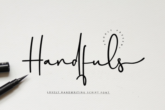 Handfuls: The Elegant Script Typeface for Modern Web Design