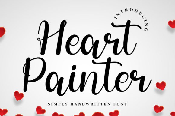 Heart Painter Typeface: Elevating Campaign Visuals with Handwritten Elegance