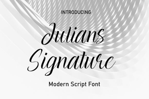 Julians Signature: The Handwritten Typeface for Modern Web Design