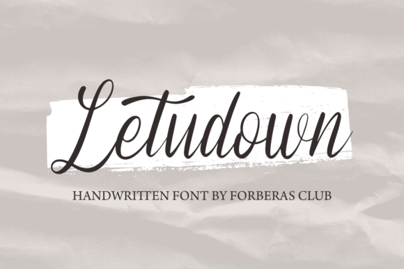 Letudown: The Elegant Typeface for Handmade Branding
