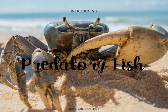 Predatory Fish: A Timeless Handwritten Font for Crafters and Sellers