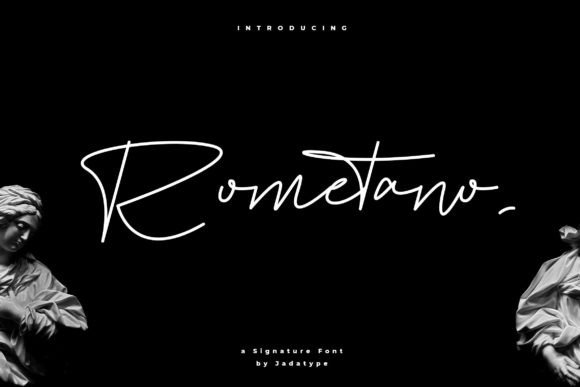 Rometano Typeface: Elevating Campaign Visuals with Elegant Script Typography