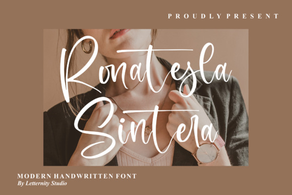 Ronatesla Sintera: The Handwritten Typeface for Scroll-Stopping Campaigns