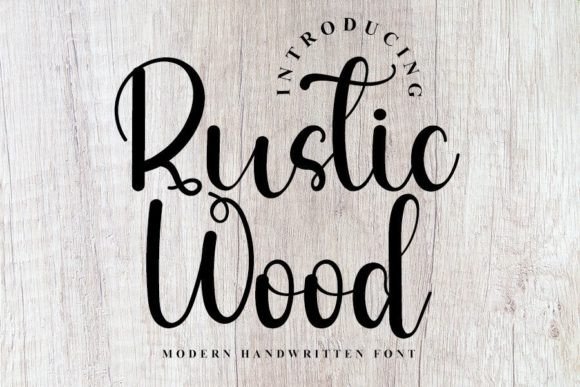 Rustic Wood Typeface: Elevate Brand Identity With Handwritten Elegance