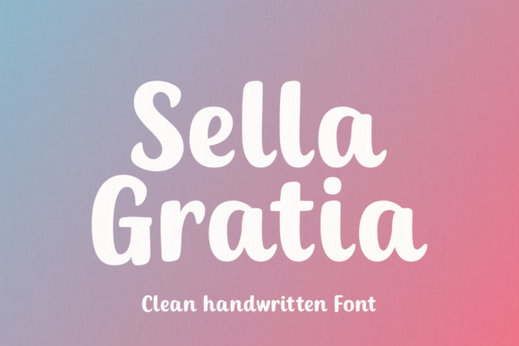 Sella Gratia: The Handwritten Typeface for Authentic Brand Identity