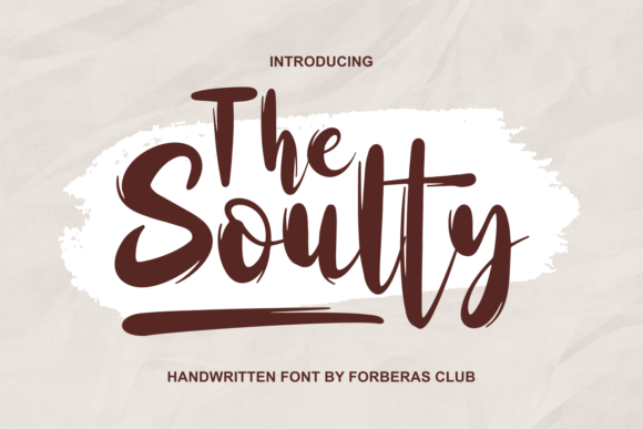 The Soulty: Elevating Editorial Design with Elegant Script Typography